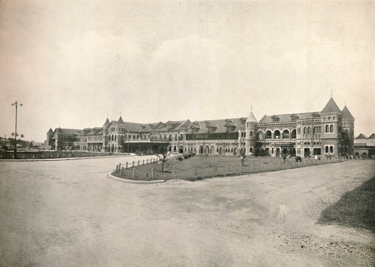 Dworzec kolejowy w Rangunie, 1900. autorstwa Unbekannt