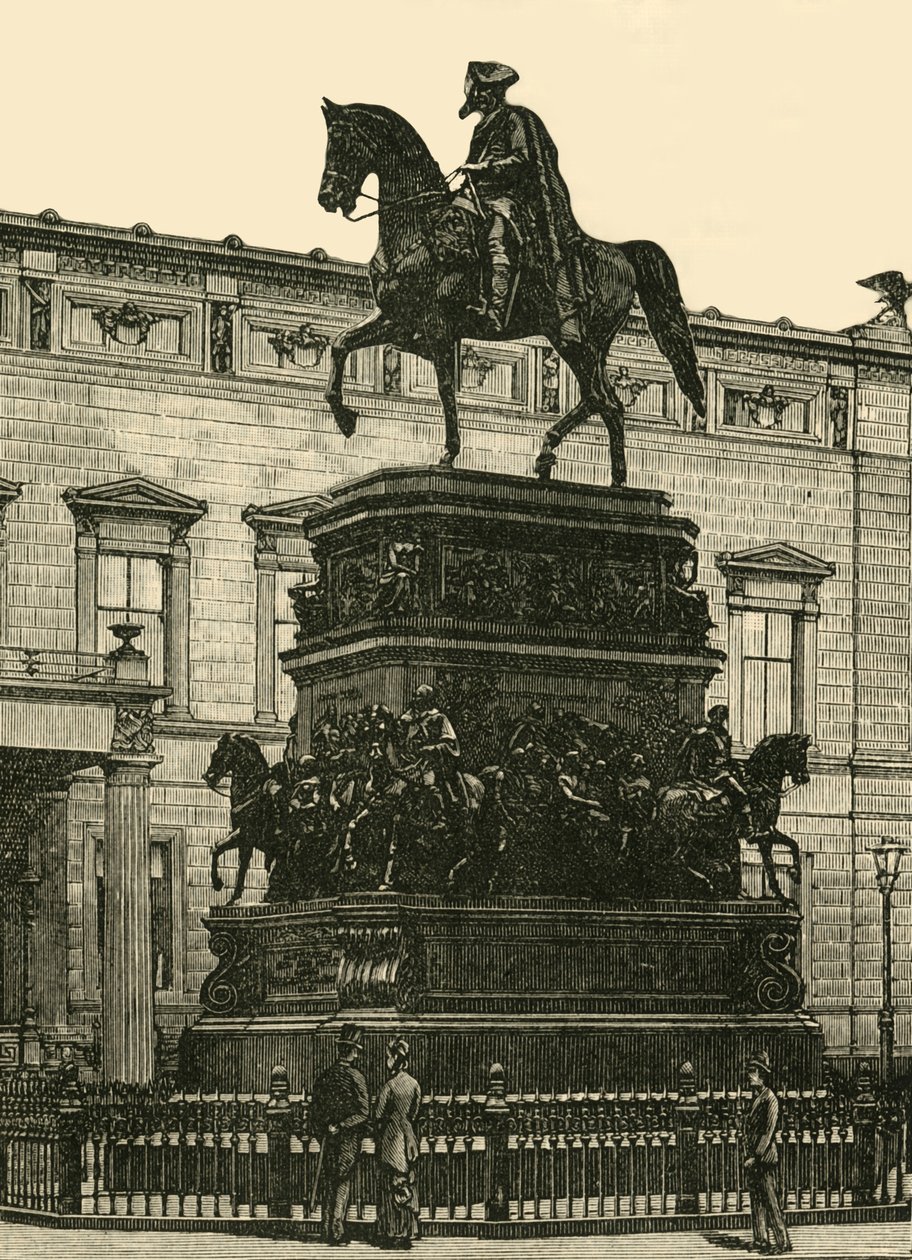 Posąg Rauchsa Fryderyka Wielkiego, Berlin, 1890 r. autorstwa Unbekannt