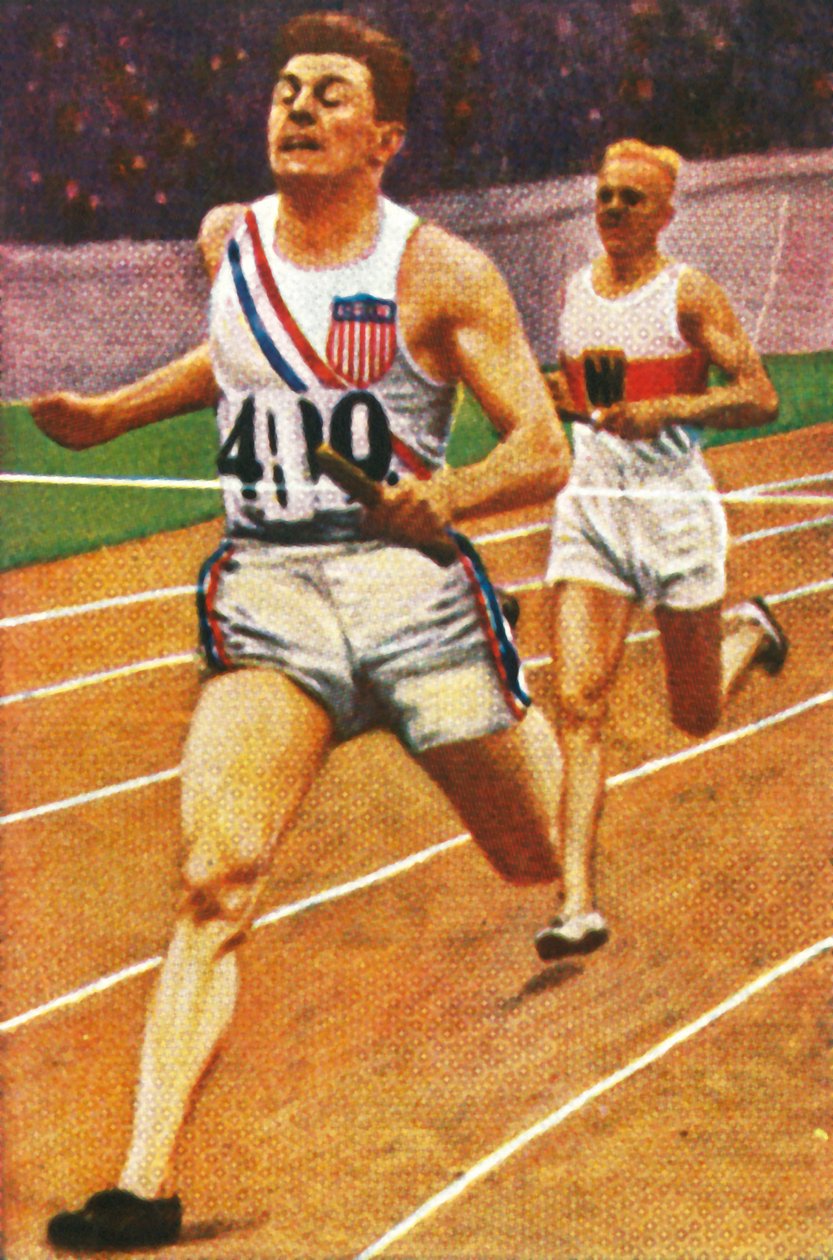 Ray Barbuti i Hermann Engelhard, sztafeta 4 x 400 m, 1928. autorstwa Unbekannt