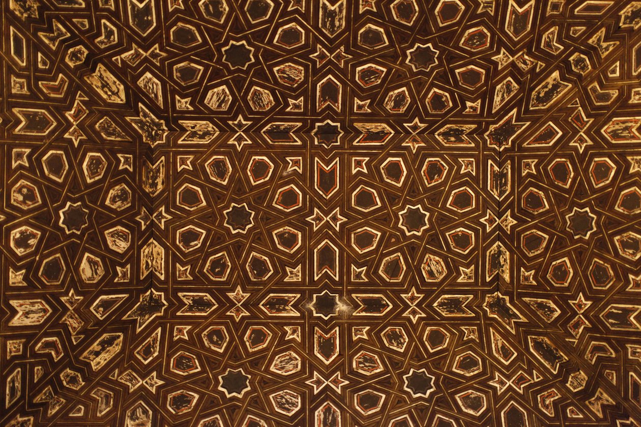 Real Alcazar de Sevilla - dekoracja sufitu Sewilla Espagne autorstwa Unbekannt