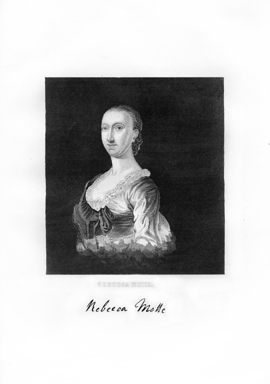 Rebecca Brewton Motte, amerykańska patriotka i właścicielka plantacji, 1872 autorstwa Unbekannt