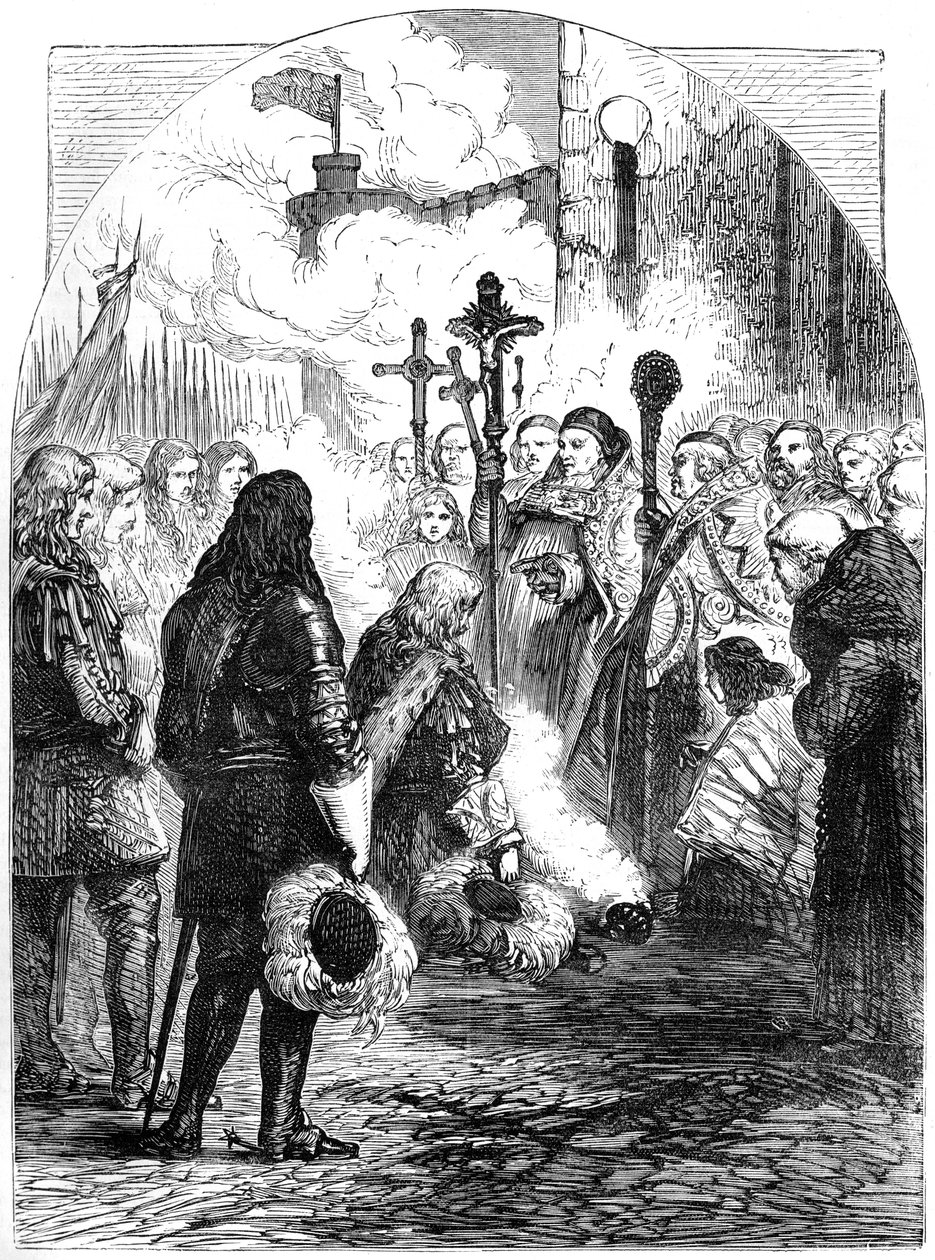 Recepcja Jakuba II w Dublinie, ok. 1689, XIX w. autorstwa Unbekannt
