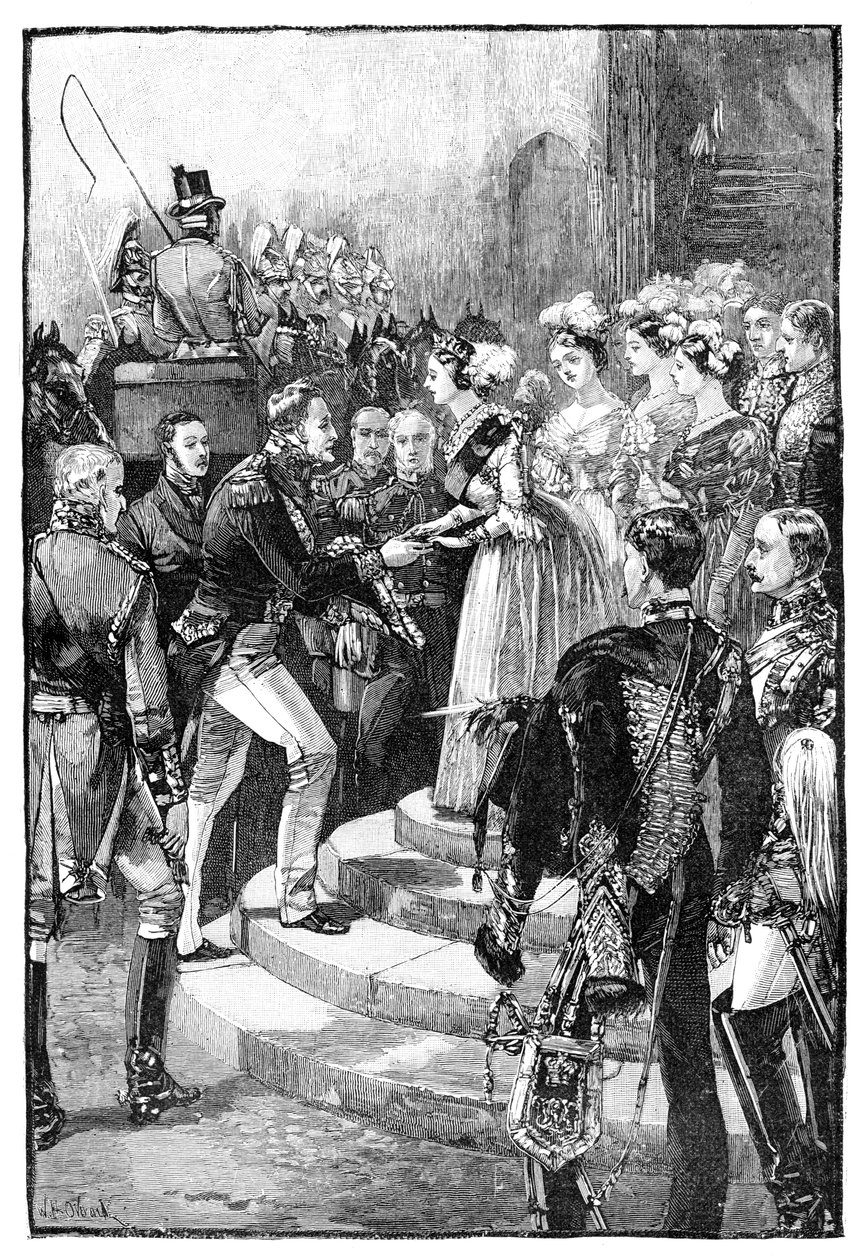 Przyjęcie Ludwika Filipa w zamku Windsor, 1844, 1900 autorstwa Unbekannt