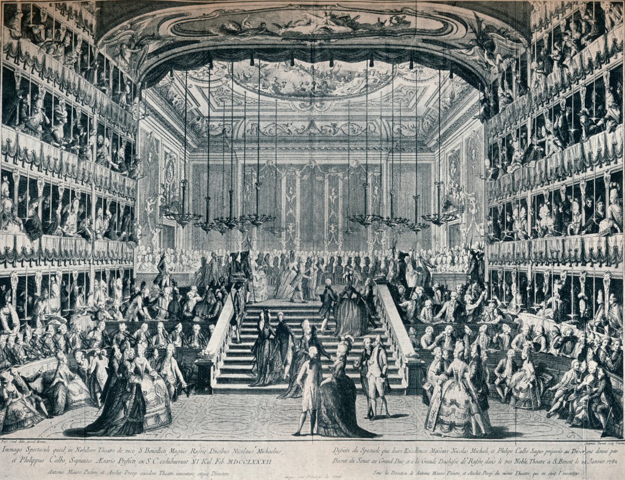 Przyjęcie Wielkiego Księcia i Księżnej Rosji w Teatrze San Benedetto, 1902 autorstwa Unbekannt
