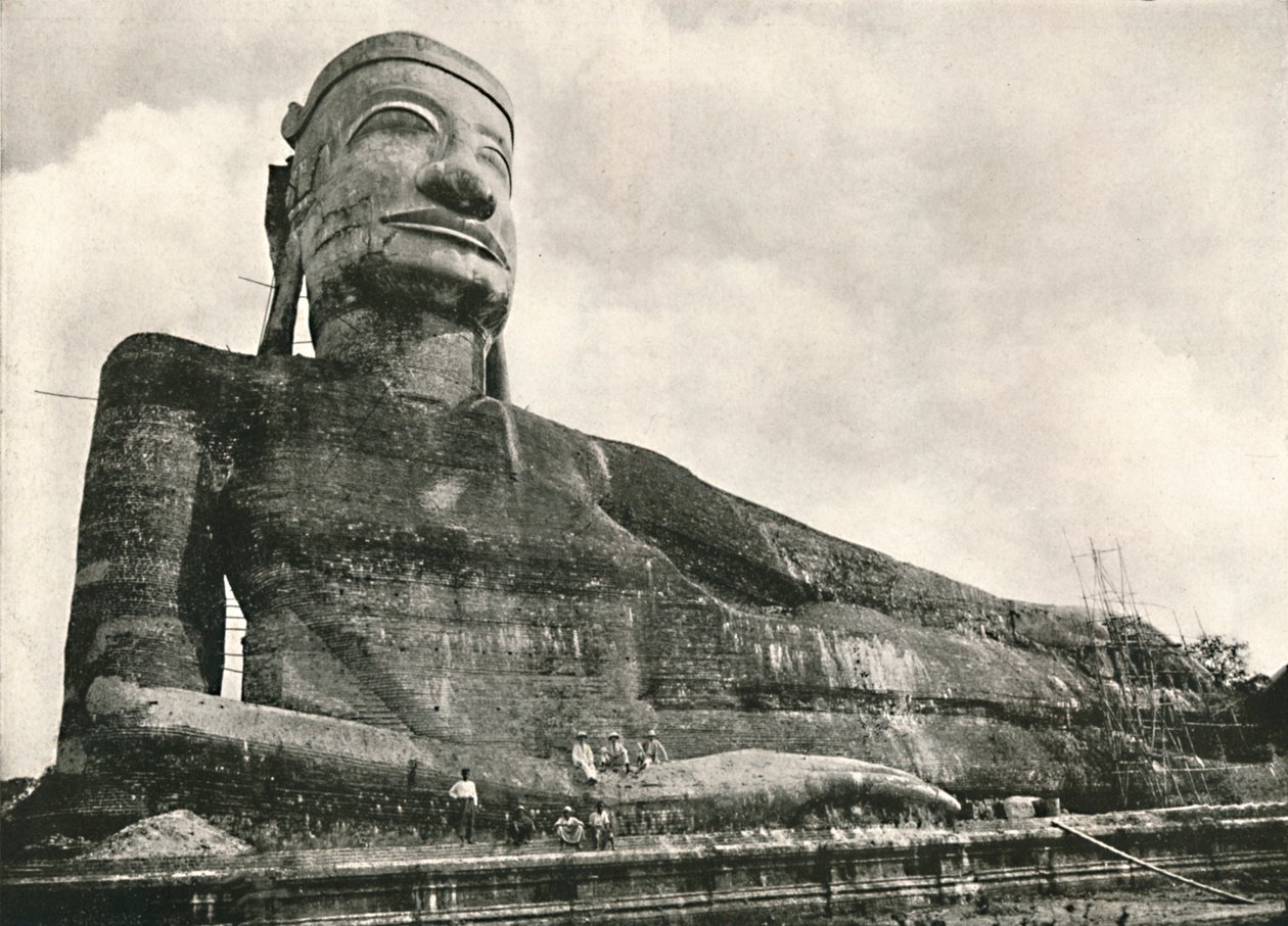 Leżący Budda, Wingaba, Rangun, 1900. autorstwa Unbekannt
