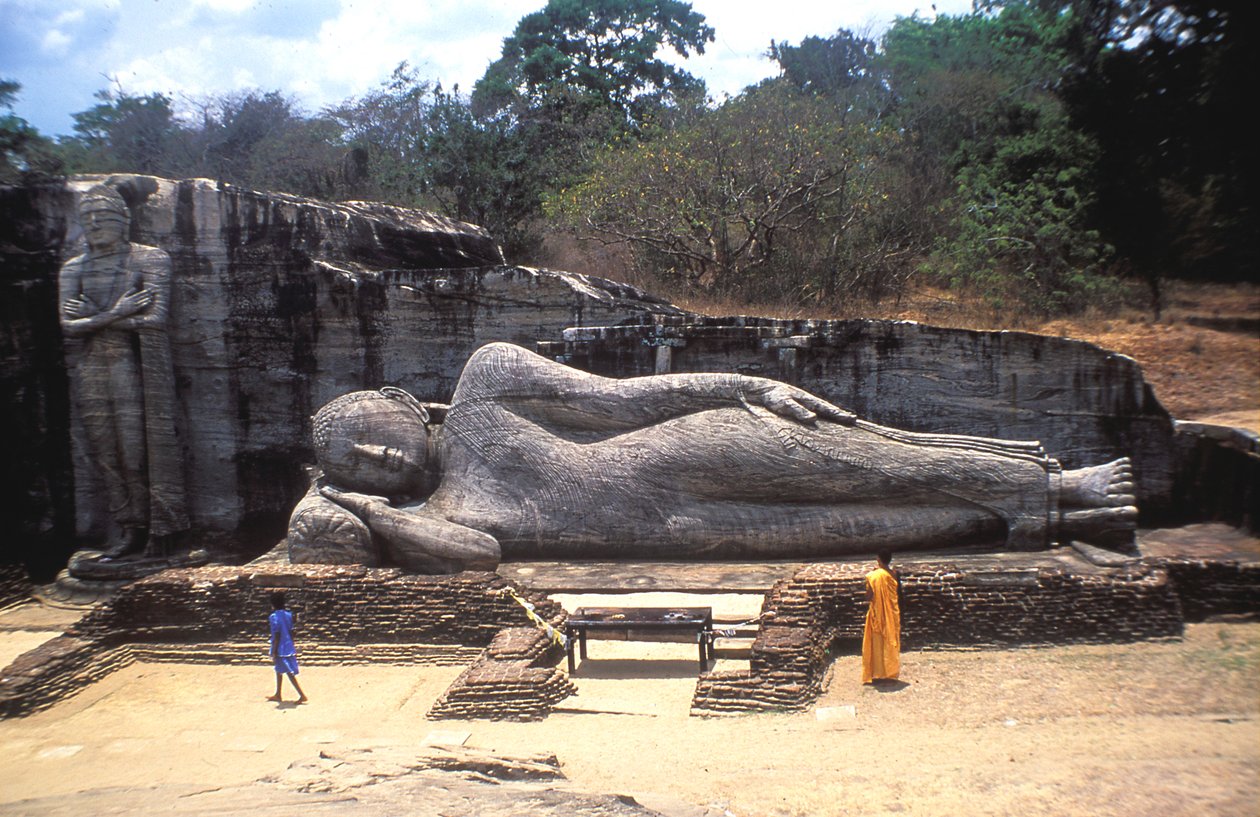 Leżący Budda, Gal Vihare, Sri Lanka autorstwa Unbekannt