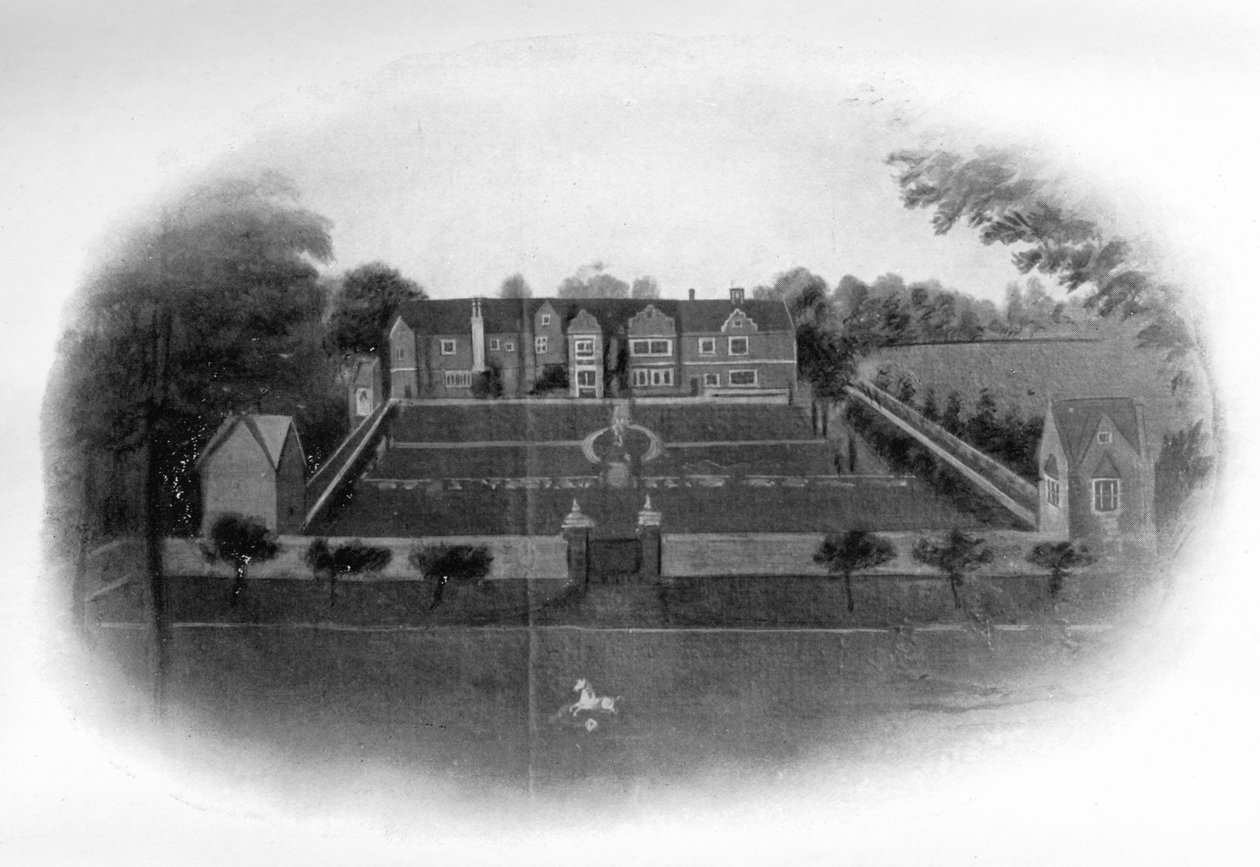 Czerwony Dom, niedaleko Yorku, w czasach Karola I , 1911 autorstwa Unbekannt