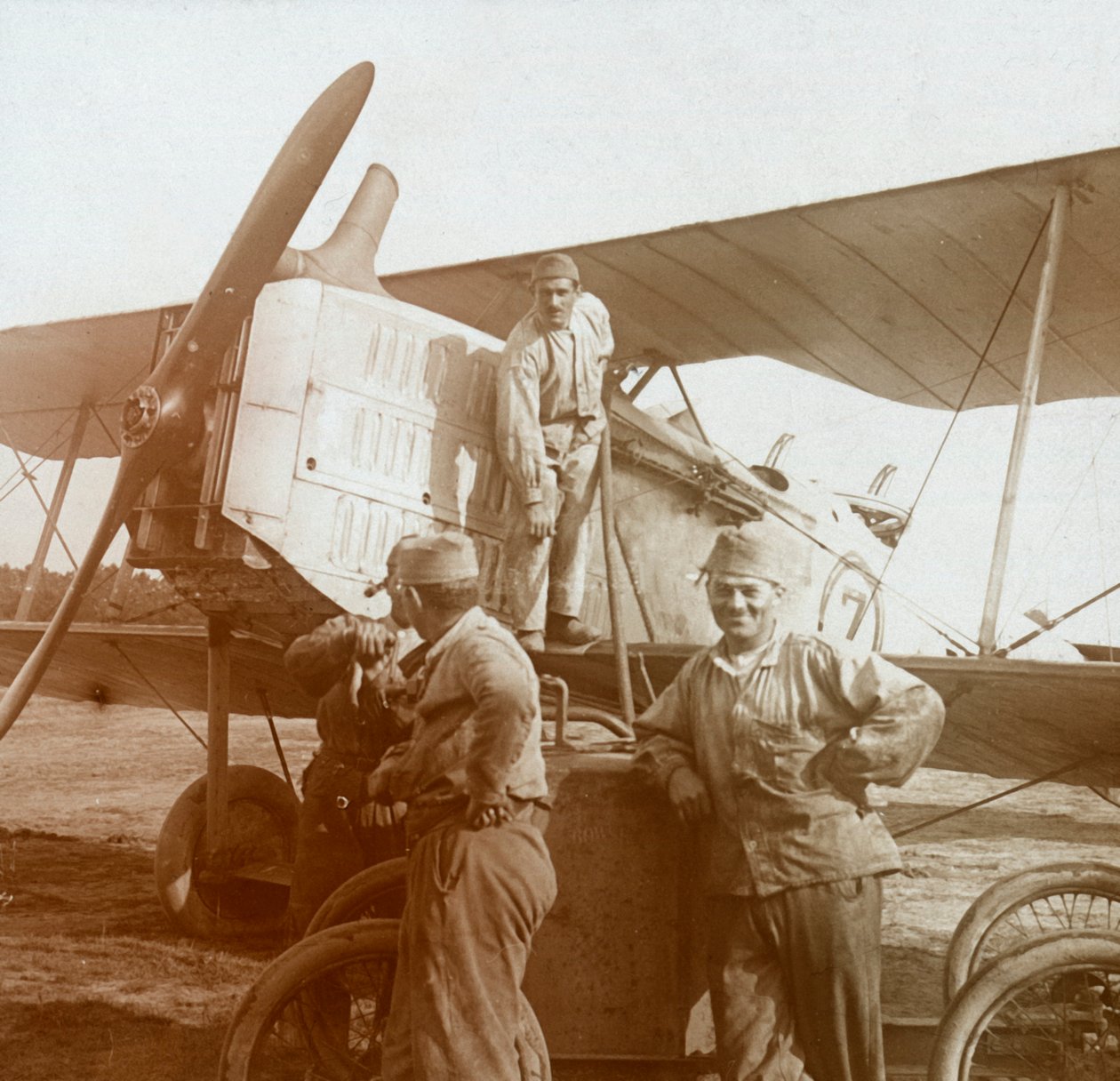 Dwupłatowiec do tankowania, c1914-c1918 autorstwa Unbekannt