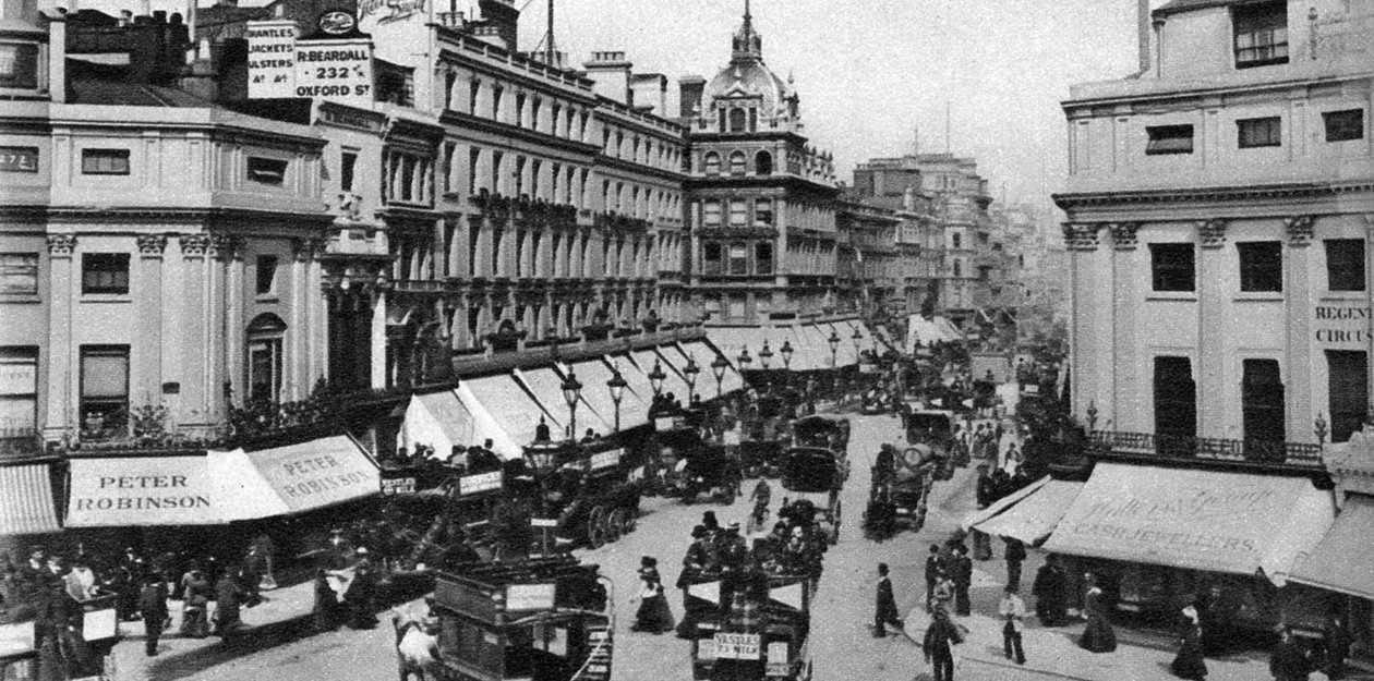 Regent Circus Oxford Circus, Londyn, lata 80. XIX wieku, 1926-1927 autorstwa Unbekannt