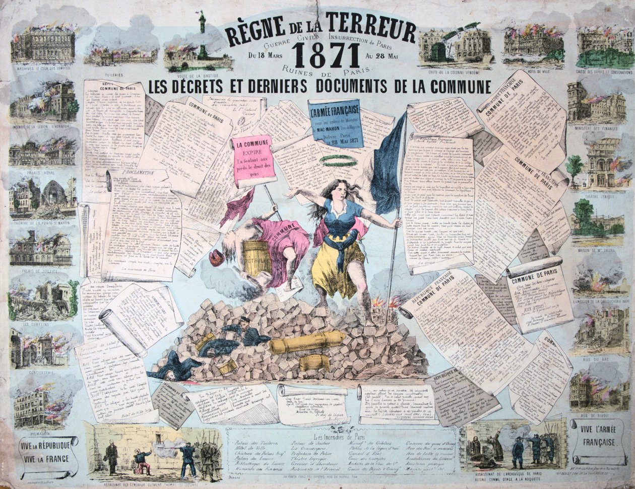Panowanie terroru, Komuna Paryska, 1871 autorstwa Unbekannt