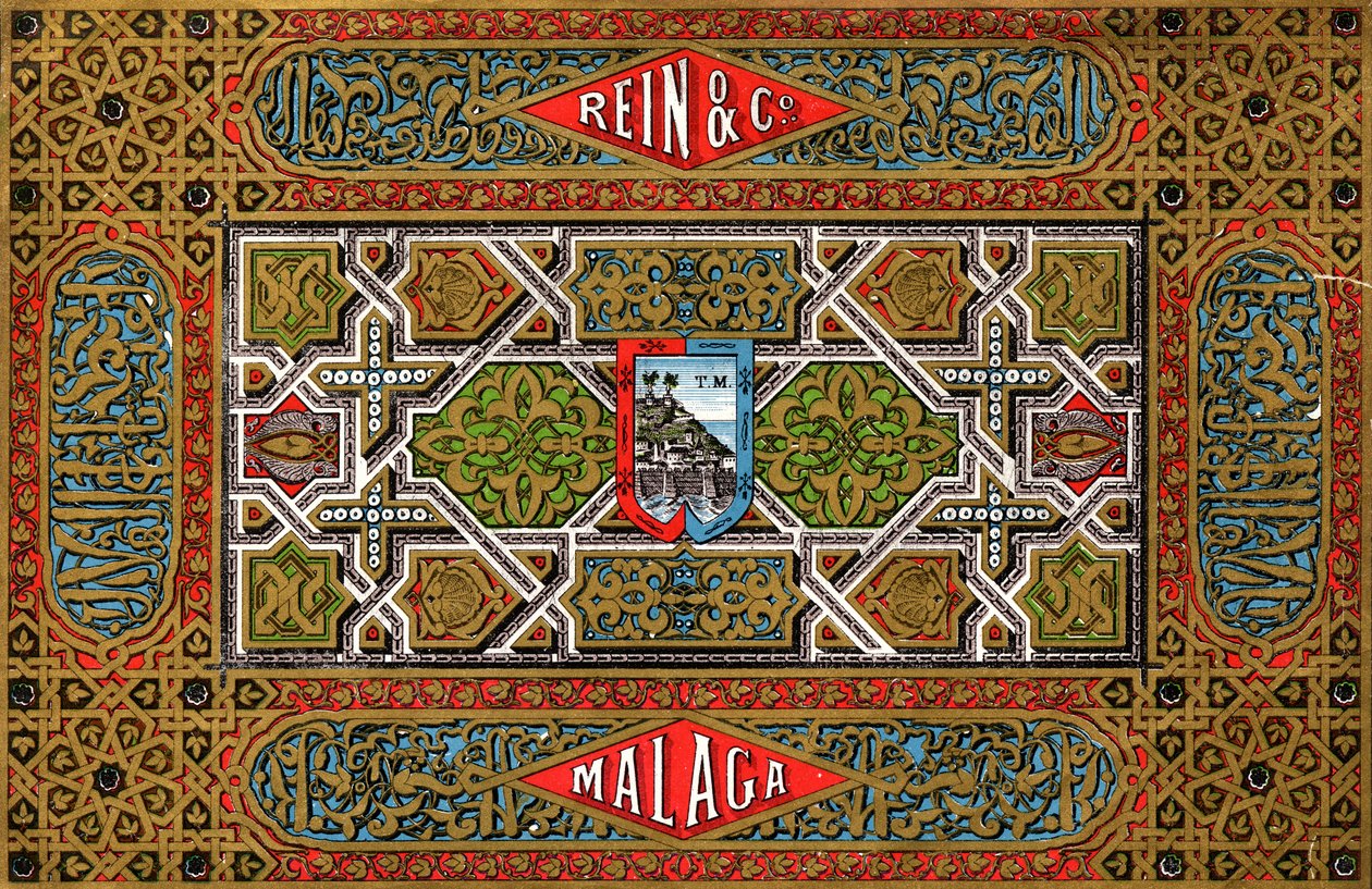 Wino Rein & Co Malaga, XIX w. autorstwa Unbekannt