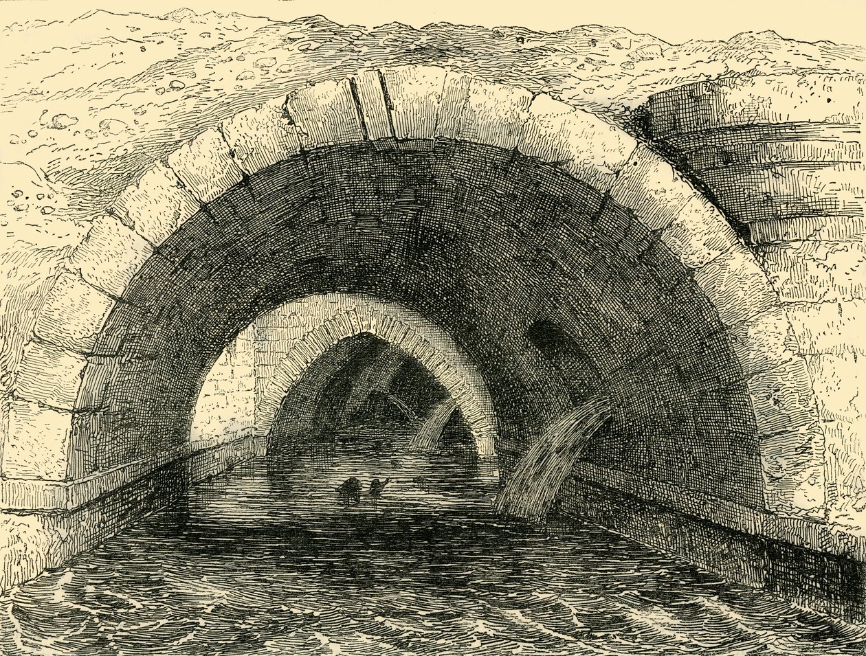 Pozostałości starego mostu Holborn, ok. 1872 r. autorstwa Unbekannt