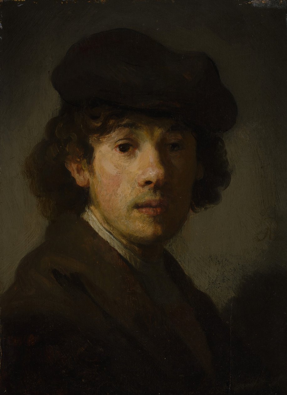 Rembrandt 1606-1669 jako młody człowiek. autorstwa Unbekannt