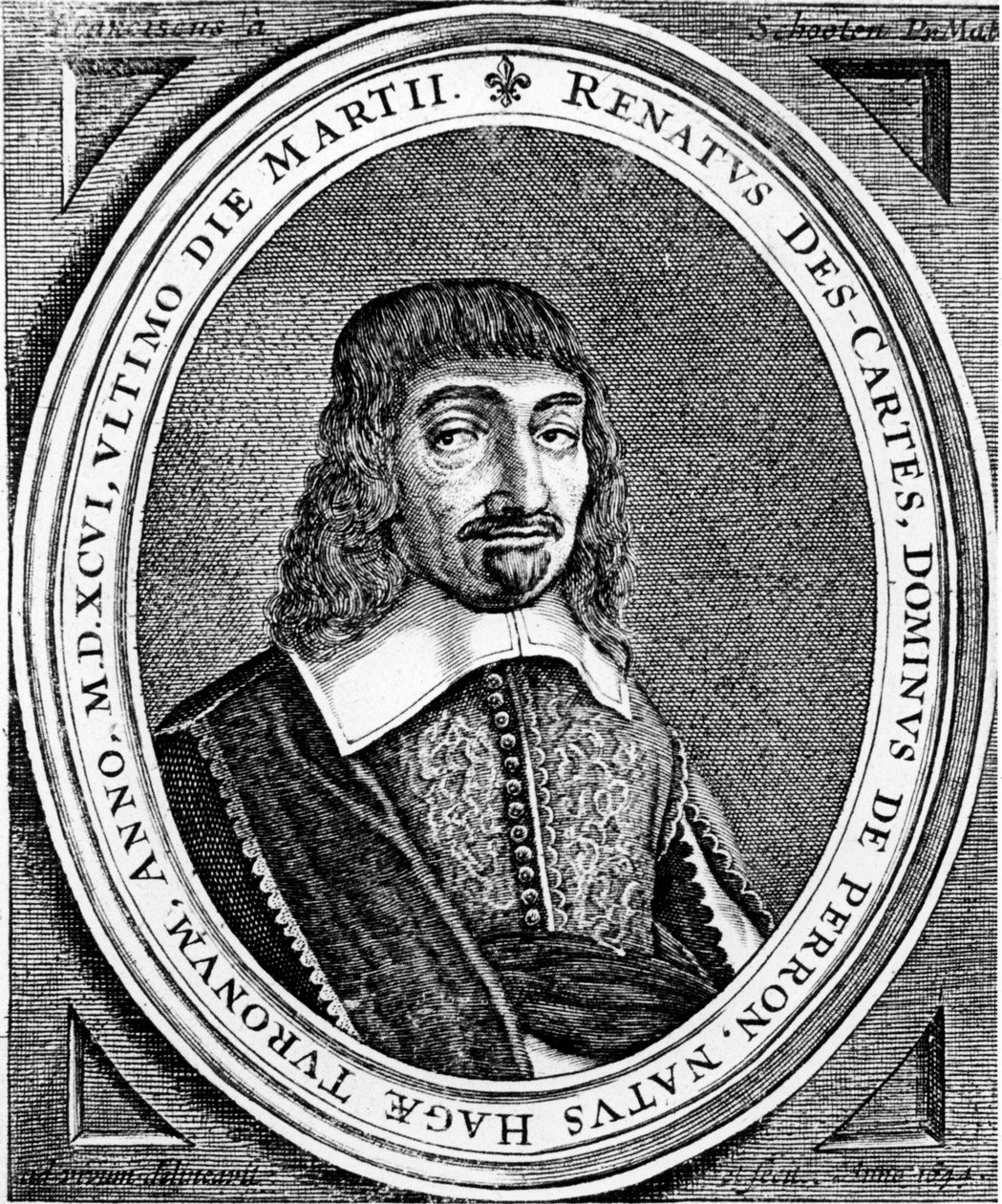 Rene Descartes, francuski filozof i matematyk, 1672 autorstwa Unbekannt
