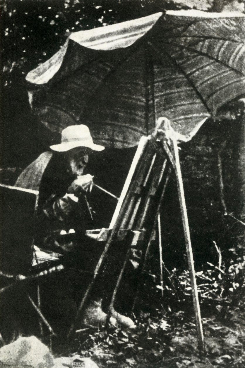 Renoir maluje w plenerze, ok. 1910, 1947. autorstwa Unbekannt