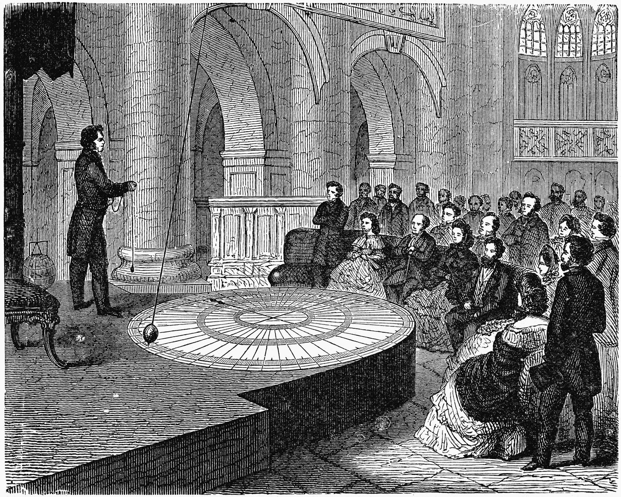 Powtórzenie demonstracji Foucaulta o obrocie Ziemi, maj 1851 c1890 autorstwa Unbekannt