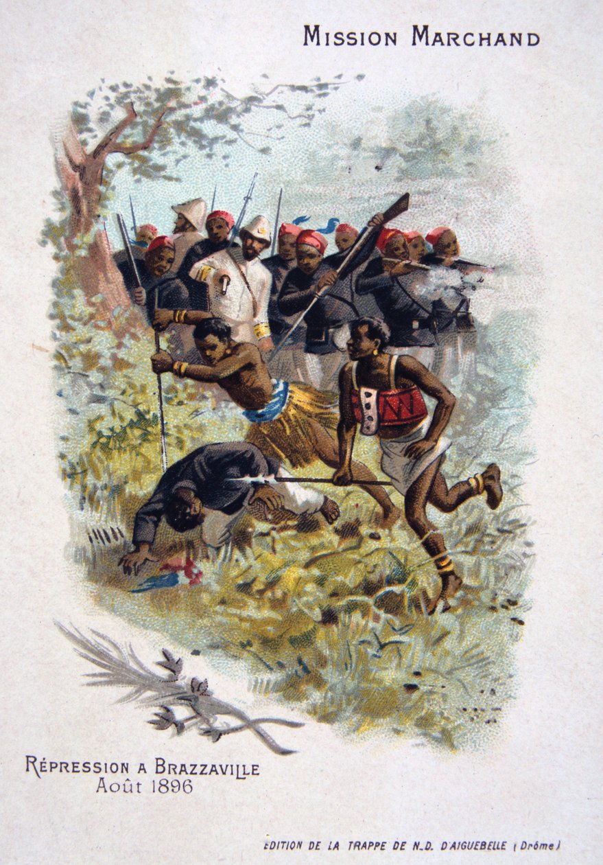 Represje w Brazzaville, sierpień 1896 r. autorstwa Unbekannt