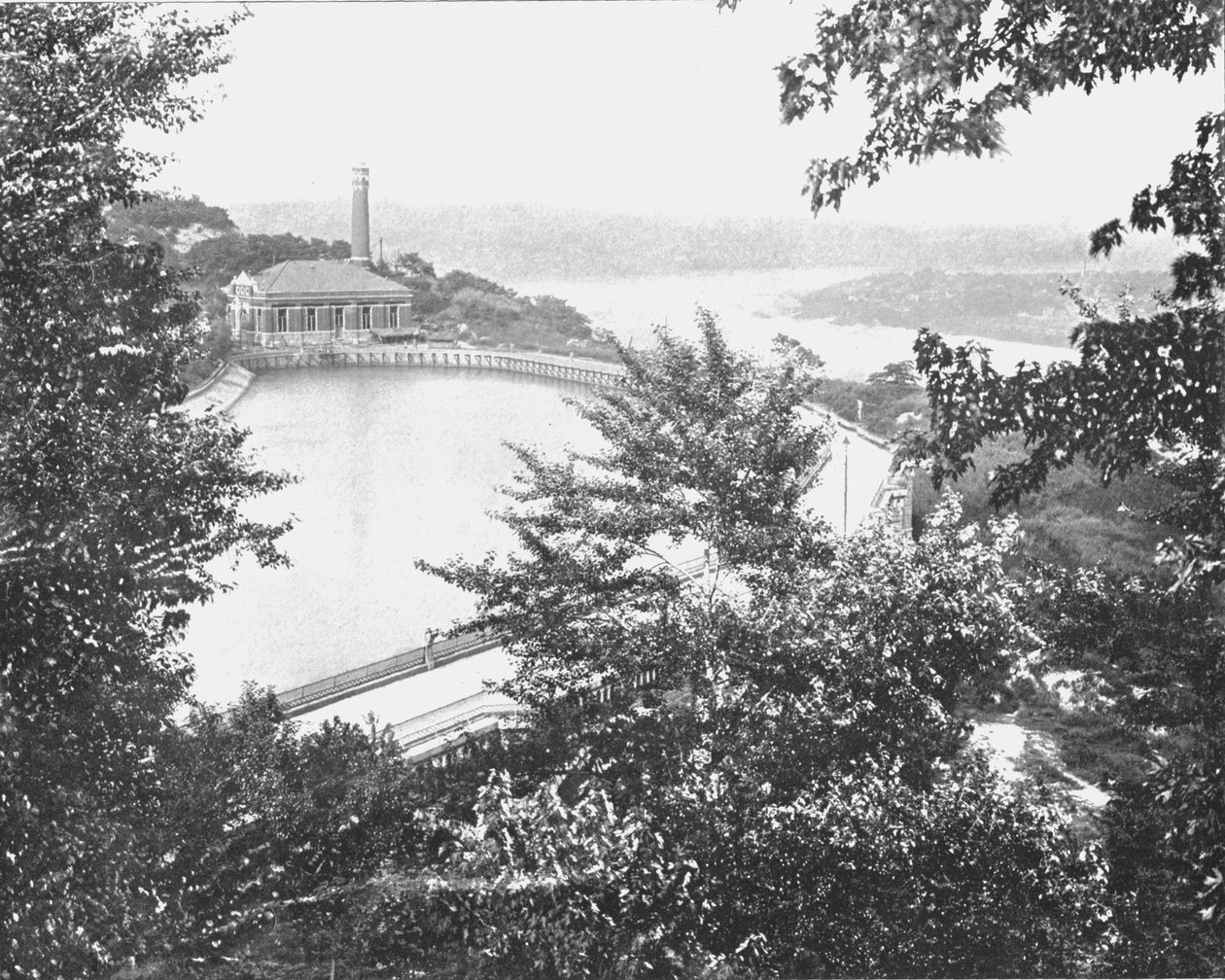 Zbiornik, Eden Park, Cincinnati, Ohio, USA, ok. 1900. autorstwa Unbekannt