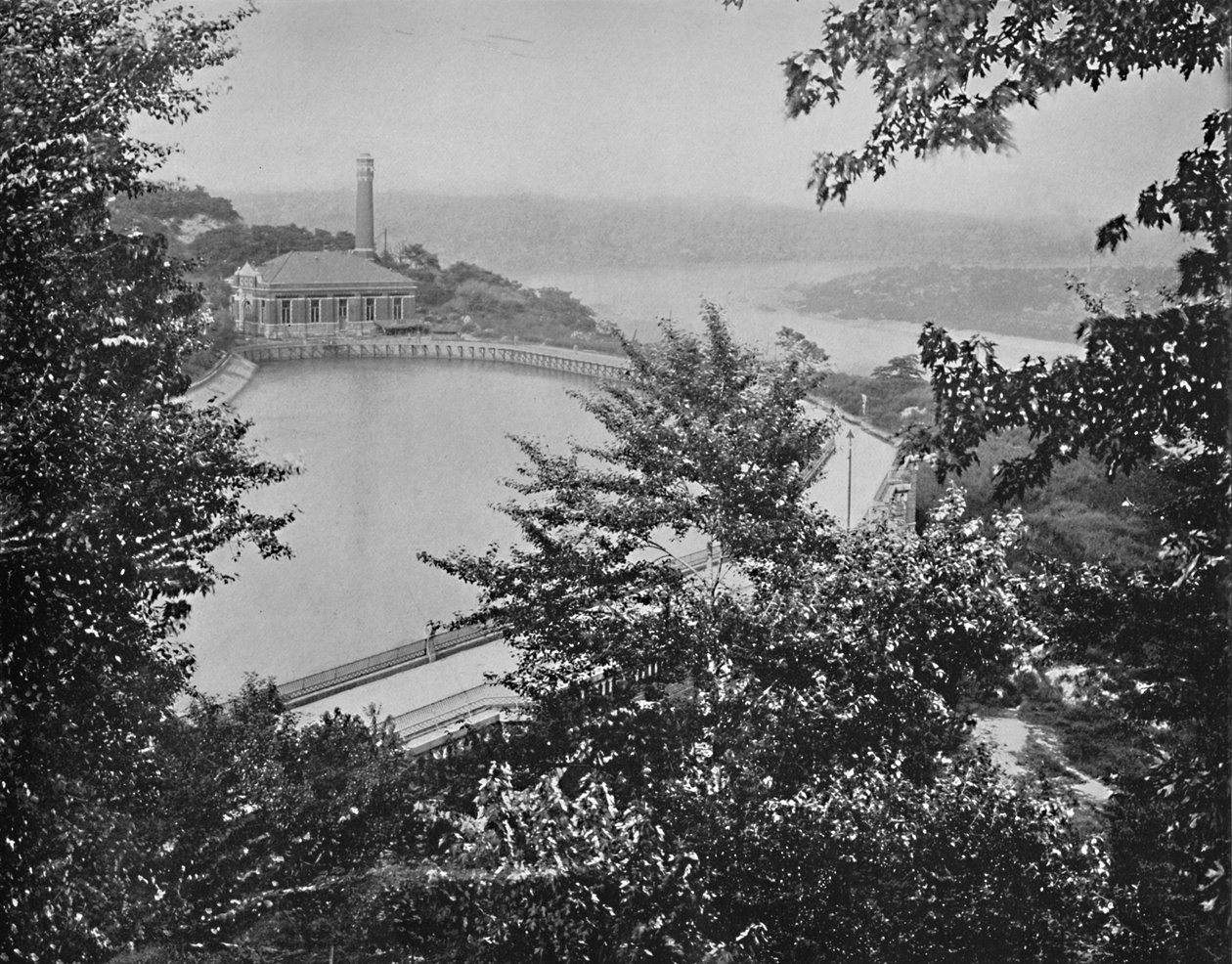 Zbiornik, Eden Park, Cincinnati, Ohio, c1897. autorstwa Unbekannt