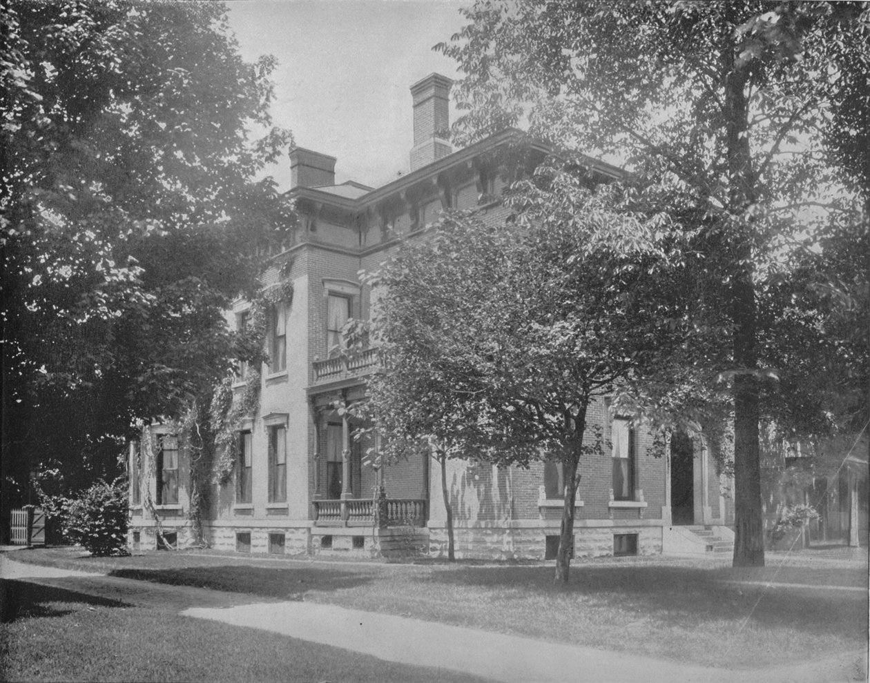 Rezydencja byłego prezydenta Harrisona, Indianapolis, Indiana, c1897. autorstwa Unbekannt