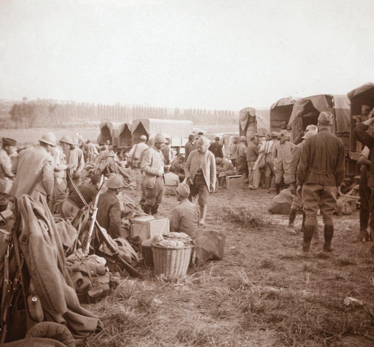 Miejsce odpoczynku, Genicourt, północna Francja, c1914-c1918 autorstwa Unbekannt