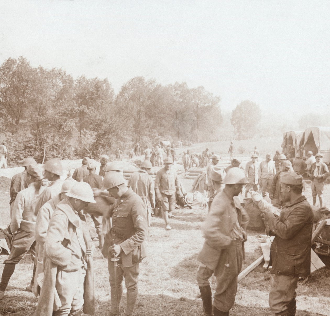 Miejsce odpoczynku, Genicourt, północna Francja, c1914-c1918 autorstwa Unbekannt