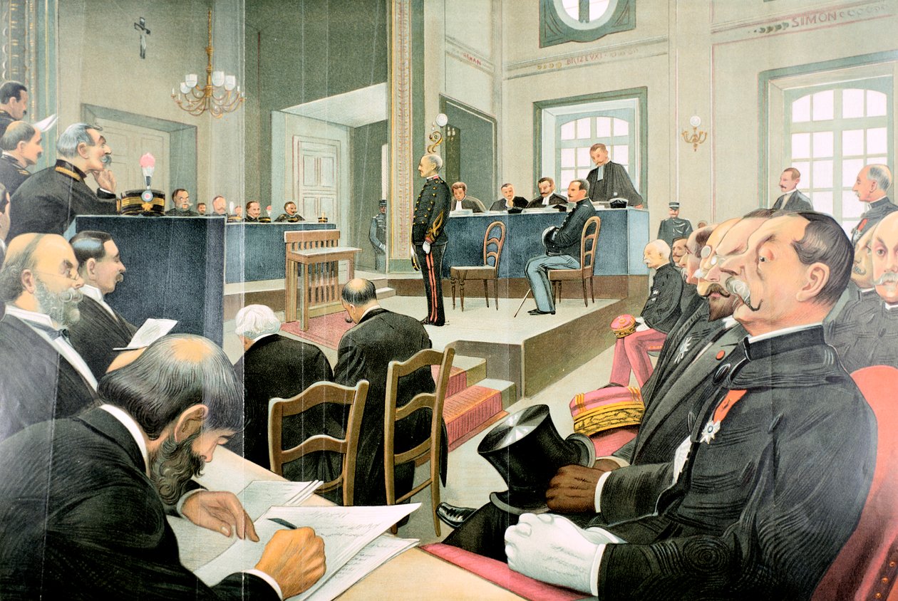 Ponowny proces Alberta Dreyfusa, Rennes, Francja, 1899 autorstwa Unbekannt