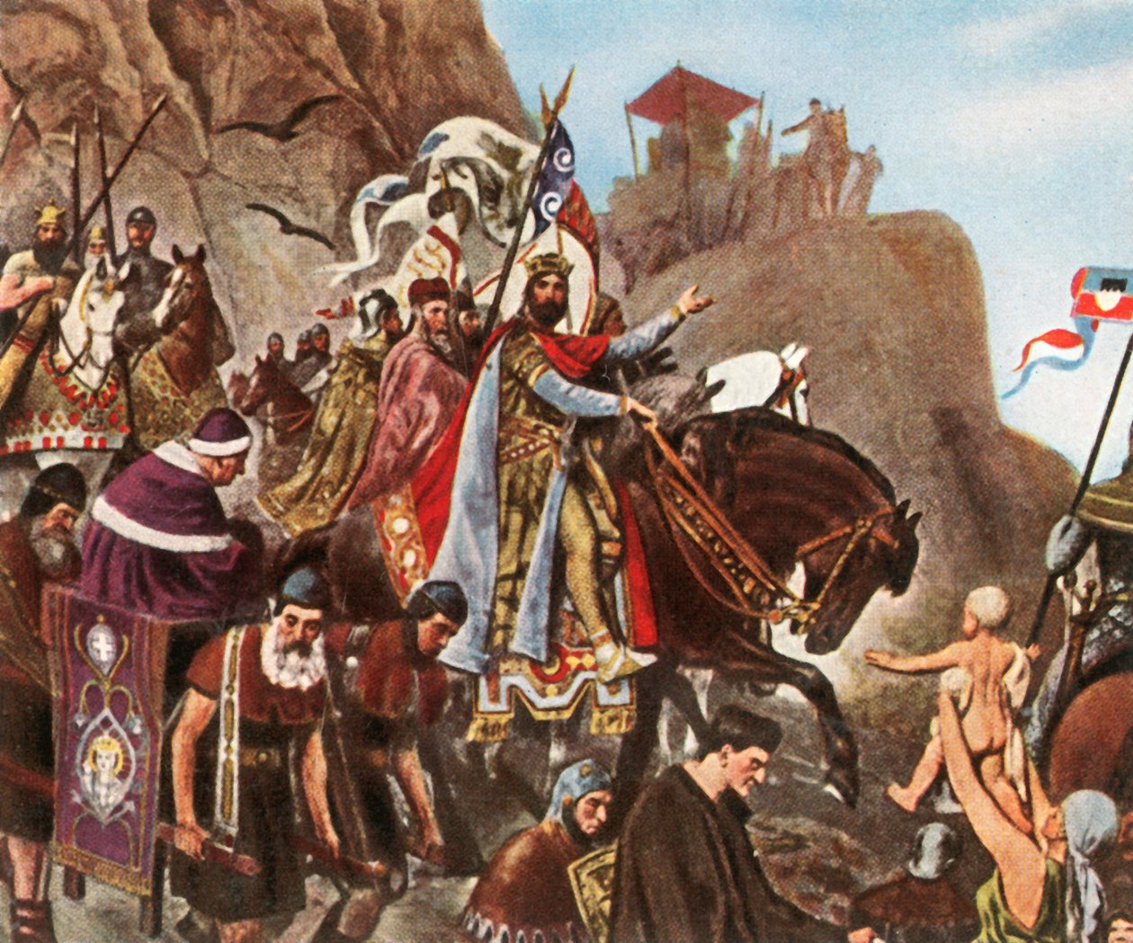 Powrót Henryka III z pierwszej podróży do Rzymu, 1936. autorstwa Unbekannt