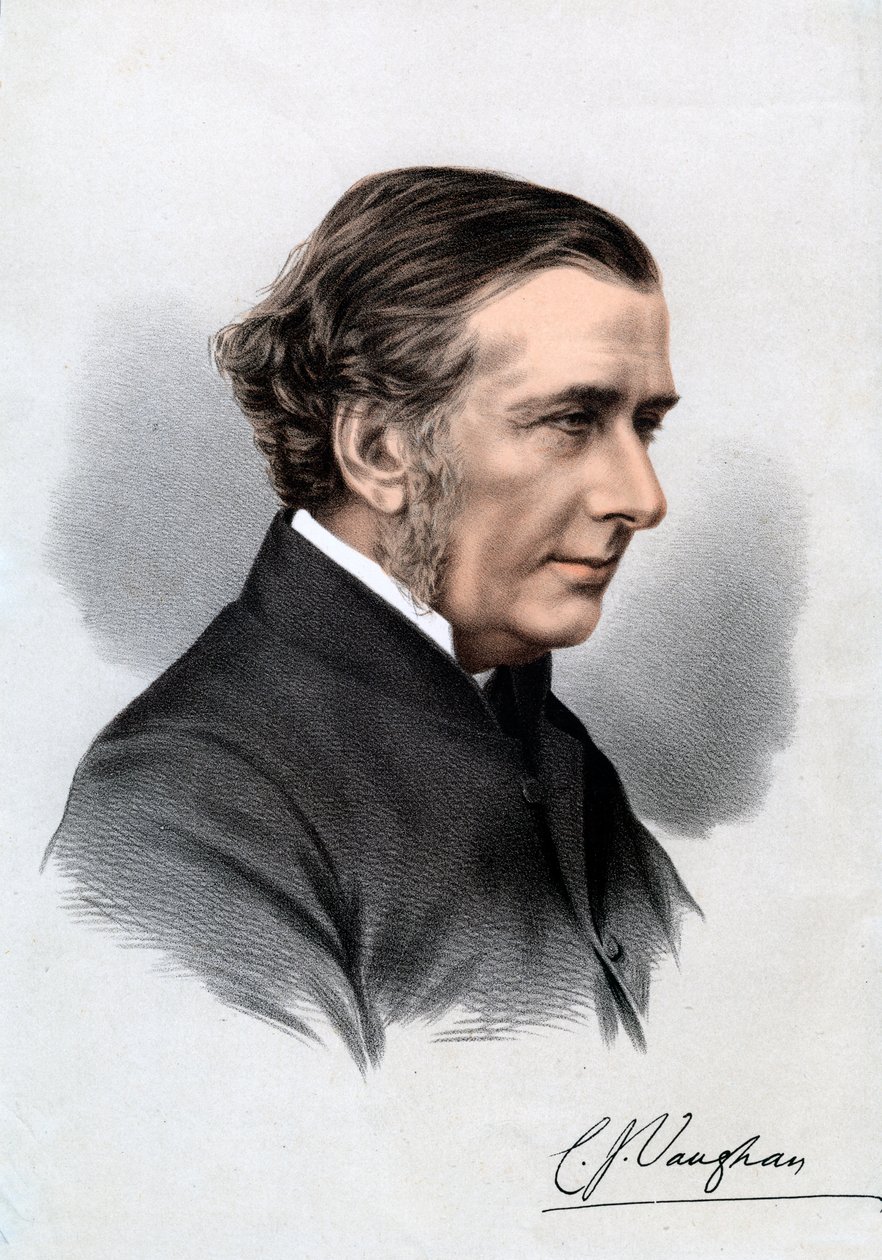 Wielebny Charles John Vaughan, dyrektor Harrow i dziekan Llandaff, XIX wiek autorstwa Unbekannt