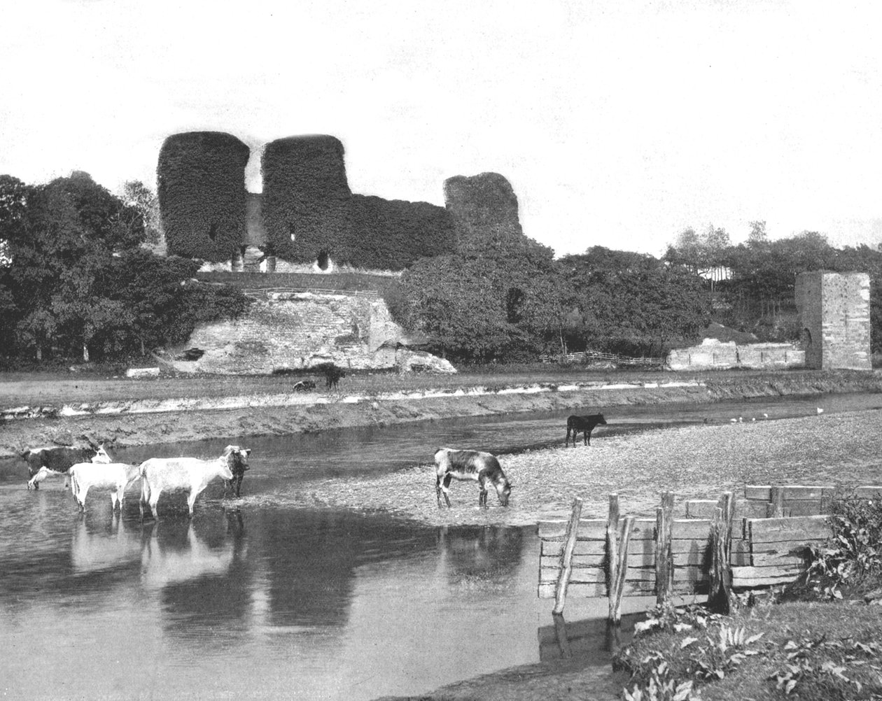 Zamek Rhuddlan, Denbighshire, Walia, 1894. autorstwa Unbekannt