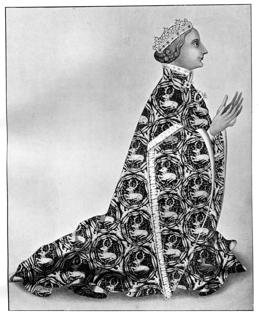 Ryszard II podczas nabożeństw, ok. 1380, 1910 autorstwa Unbekannt