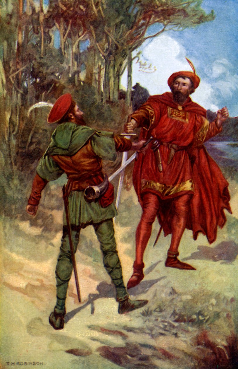 Ryszard I i Robin Hood, 1925 autorstwa Unbekannt