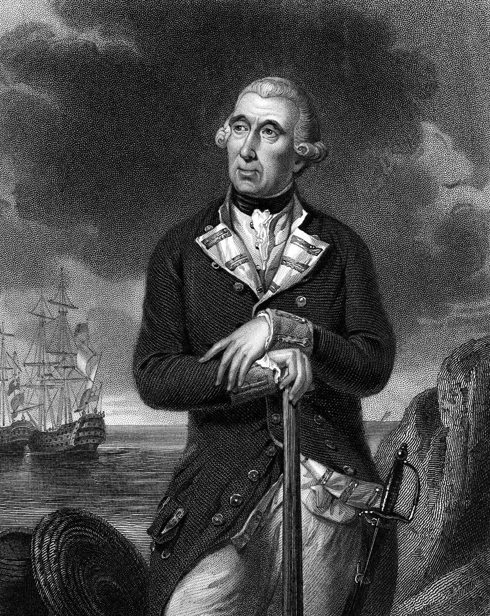 Richard Kempenfelt 1718-1782, angielski oficer marynarki szwedzkiego pochodzenia autorstwa Unbekannt