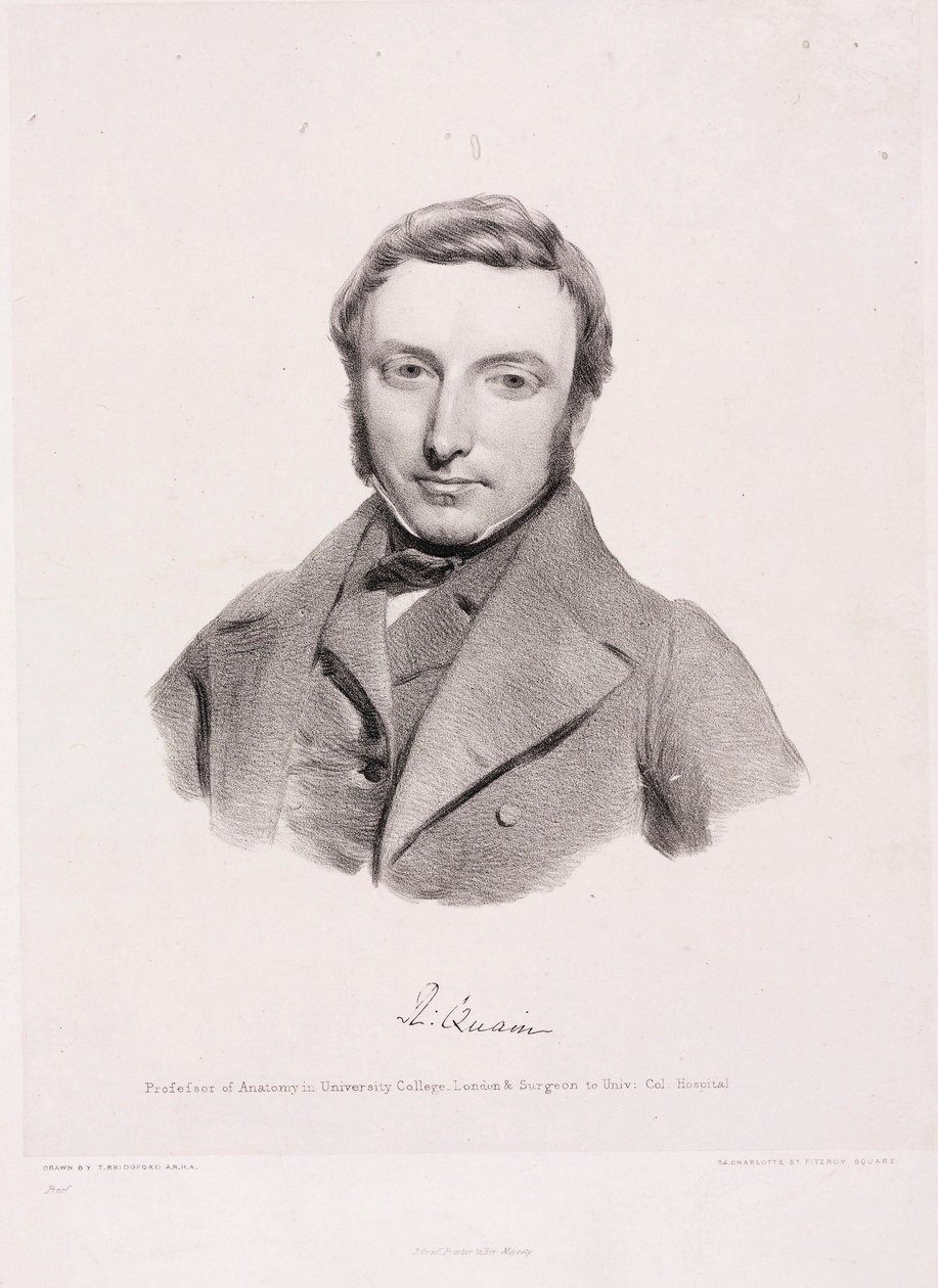 Richard Quain, irlandzki chirurg, ok. 1850 autorstwa Unbekannt