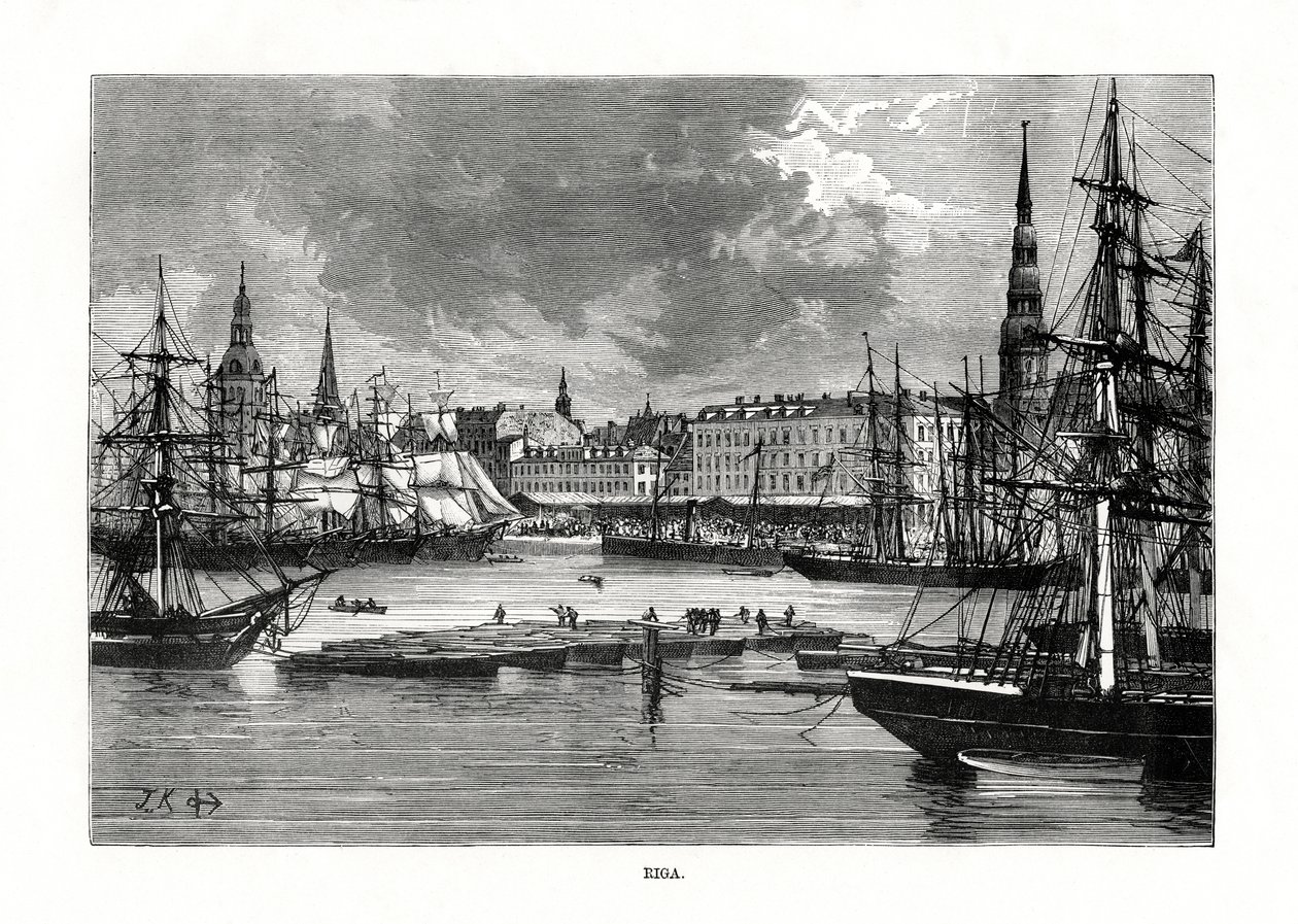 Ryga, Łotwa, 1879 autorstwa Unbekannt