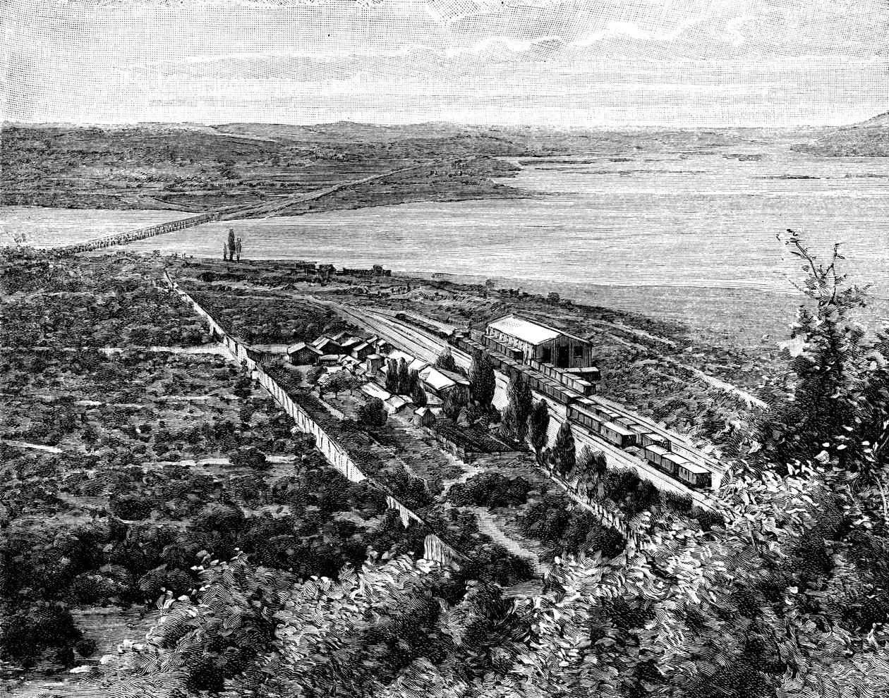 Rio Laja i Biobio Confluence, Chile, 1895 autorstwa Unbekannt