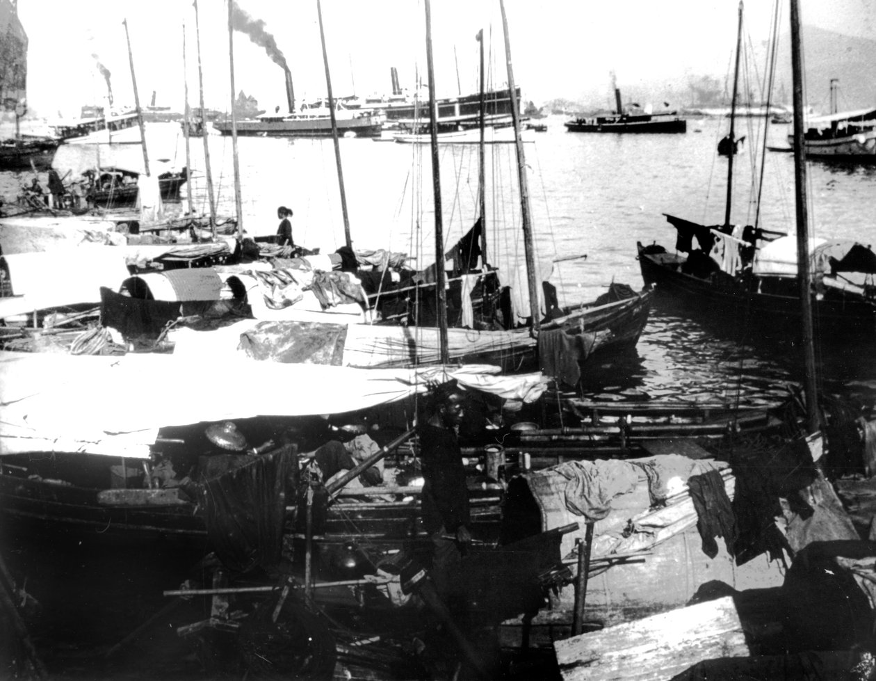 Łodzie rzeczne, Sajgon, 1900 autorstwa Unbekannt
