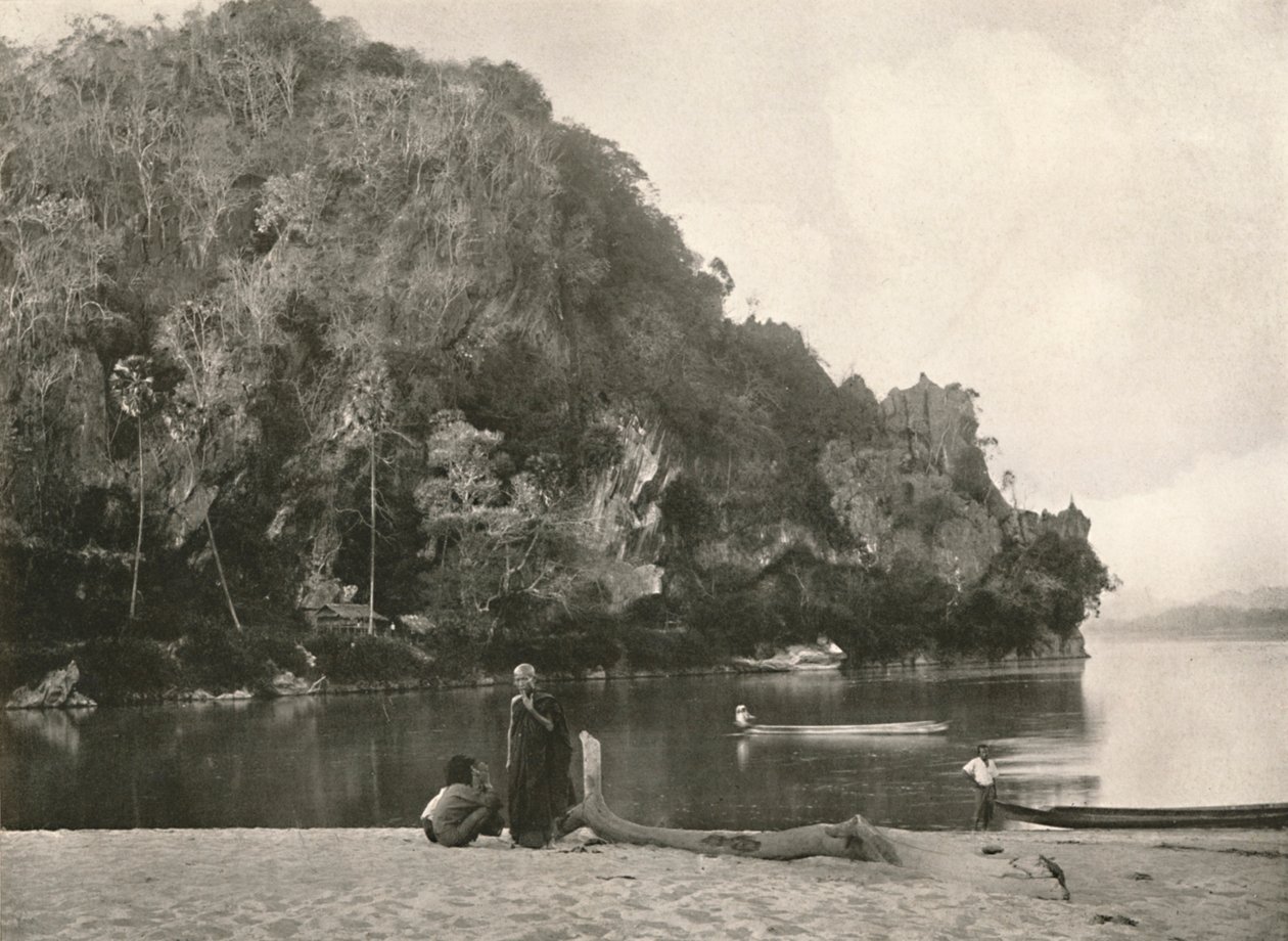 Scena rzeczna - Drugie skalanie, niedaleko Bhamo, 1900. autorstwa Unbekannt