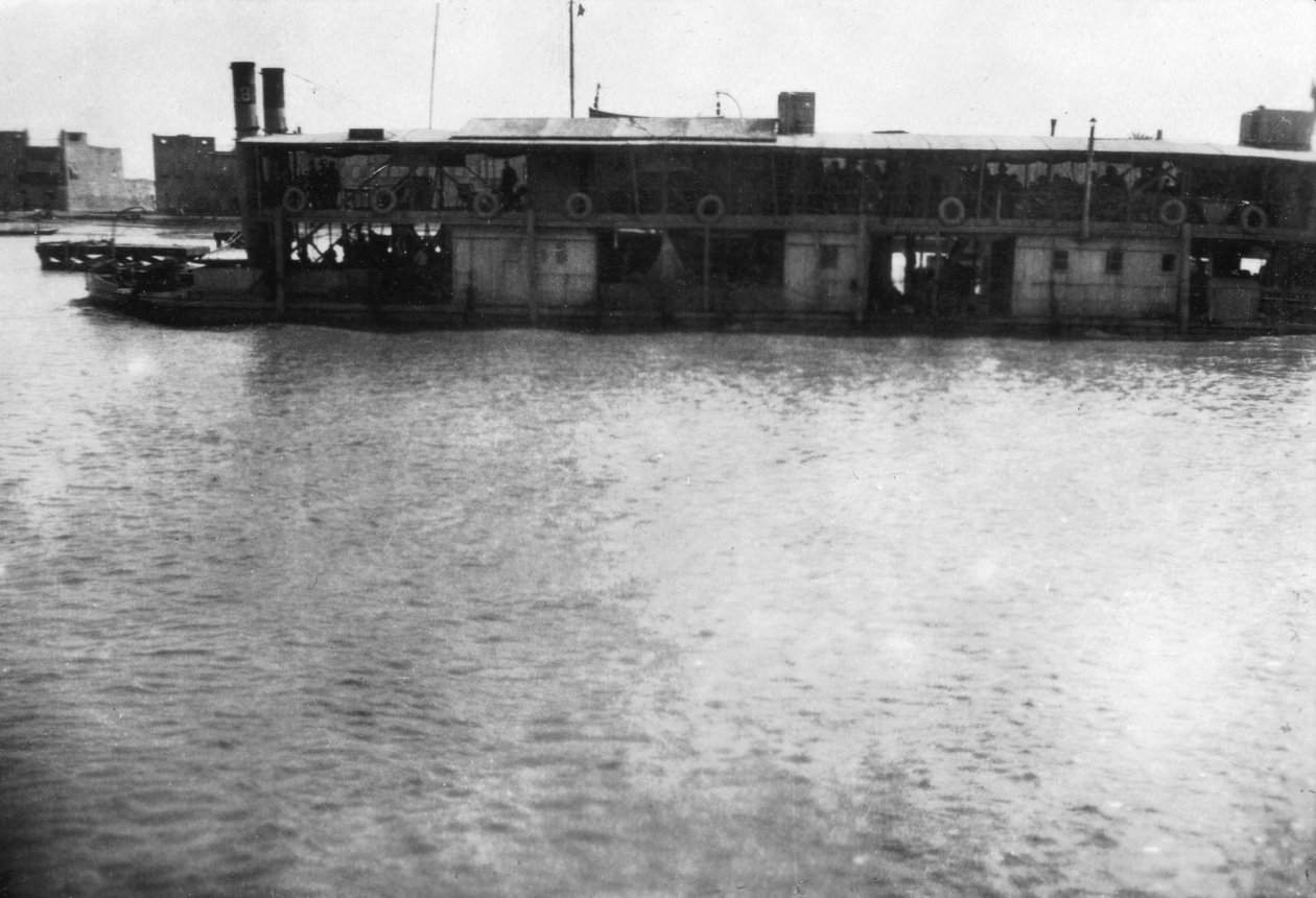 Łódź rzeczna na Tygrysie, Mosul, Mezopotamia, 1918 autorstwa Unbekannt