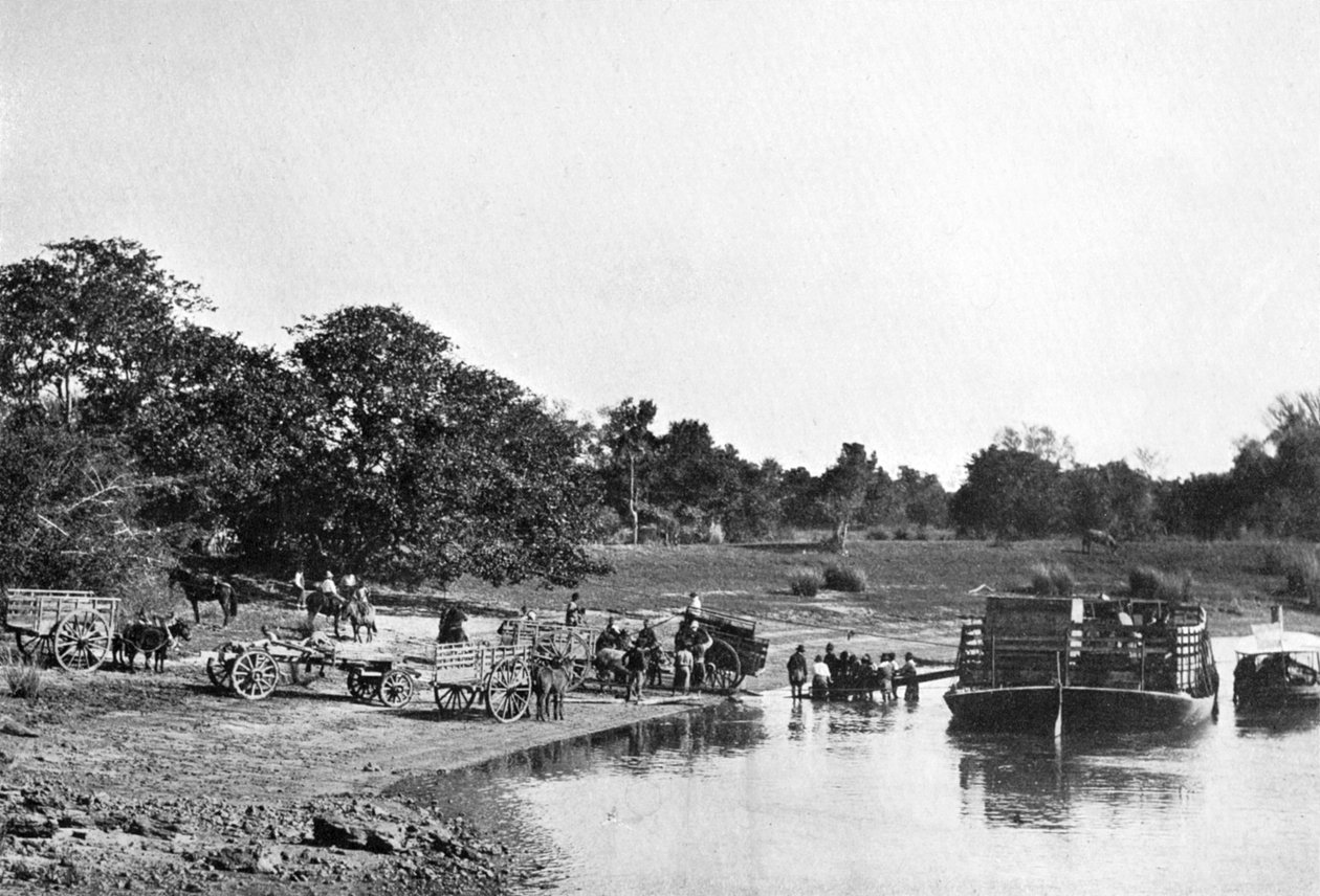 Scena rzeczna, Rio Corrientes, Paragwaj, 1911 autorstwa Unbekannt