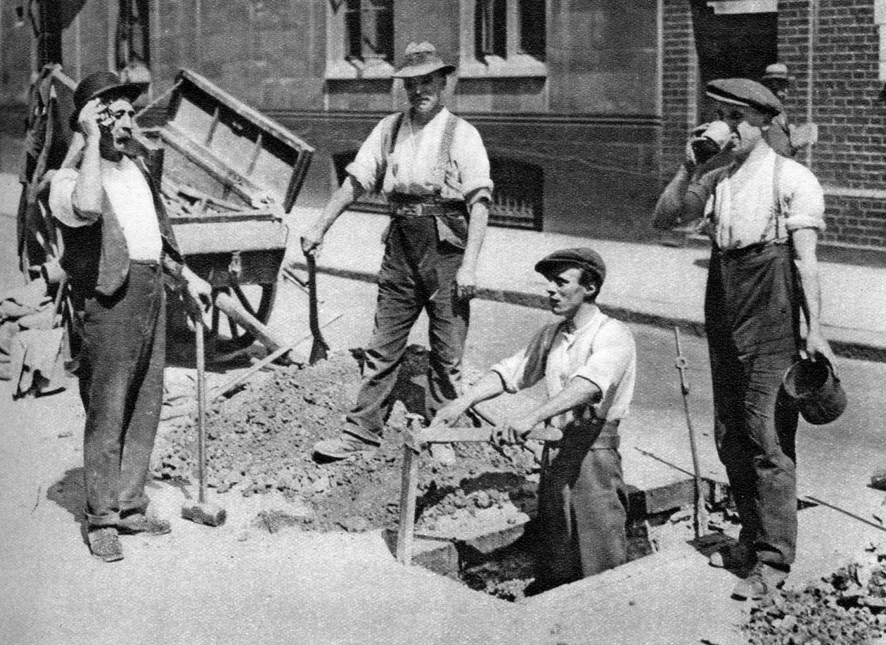 Naprawa dróg, Londyn, 1926-1927 autorstwa Unbekannt