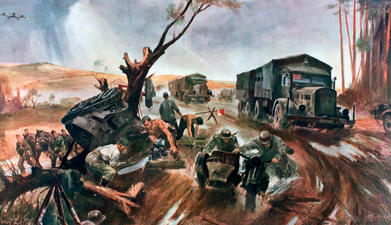 Droga na front, nadrzędna organizacja niemiecka, 1941 autorstwa Unbekannt