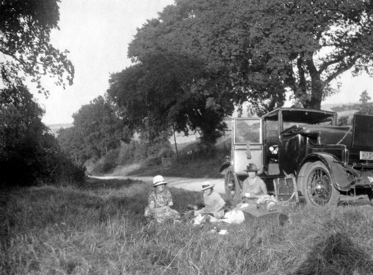 Piknik przydrożny, lata 20.- 30. XX wieku autorstwa Unbekannt