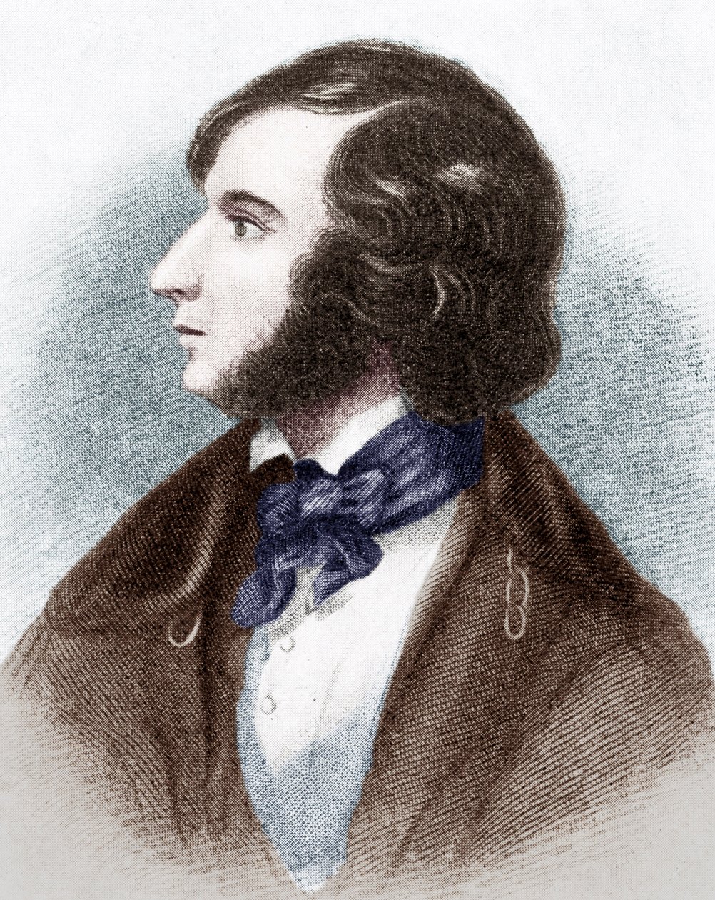 Robert Browning - portret angielskiego poety i dramaturga autorstwa Unbekannt