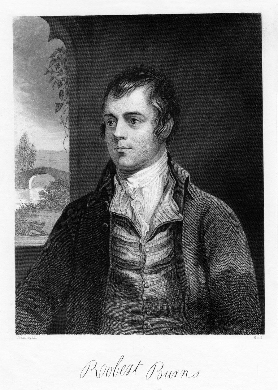 Robert Burns, szkocki poeta, koniec XVIII wieku autorstwa Unbekannt