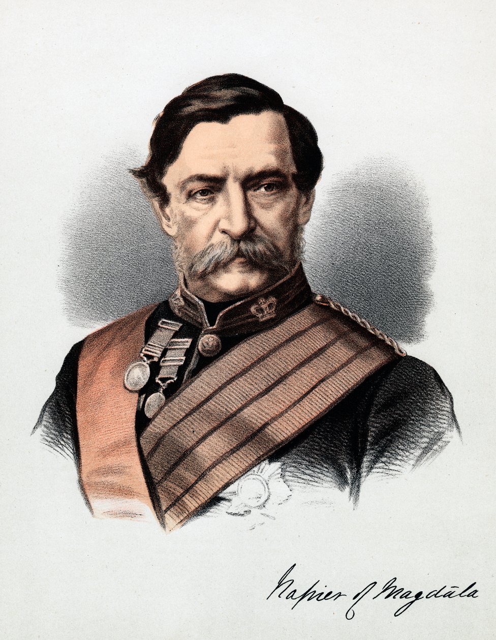 Robert Cornelius Napier, 1. baron Napier z Magdali, żołnierz brytyjski, ok. 1880 r. autorstwa Unbekannt