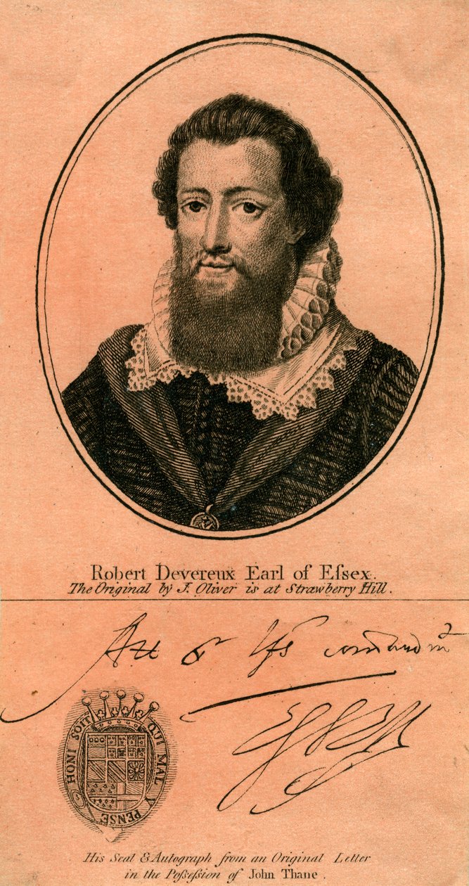 Robert Devereux, 2. hrabia Essex autorstwa Unbekannt