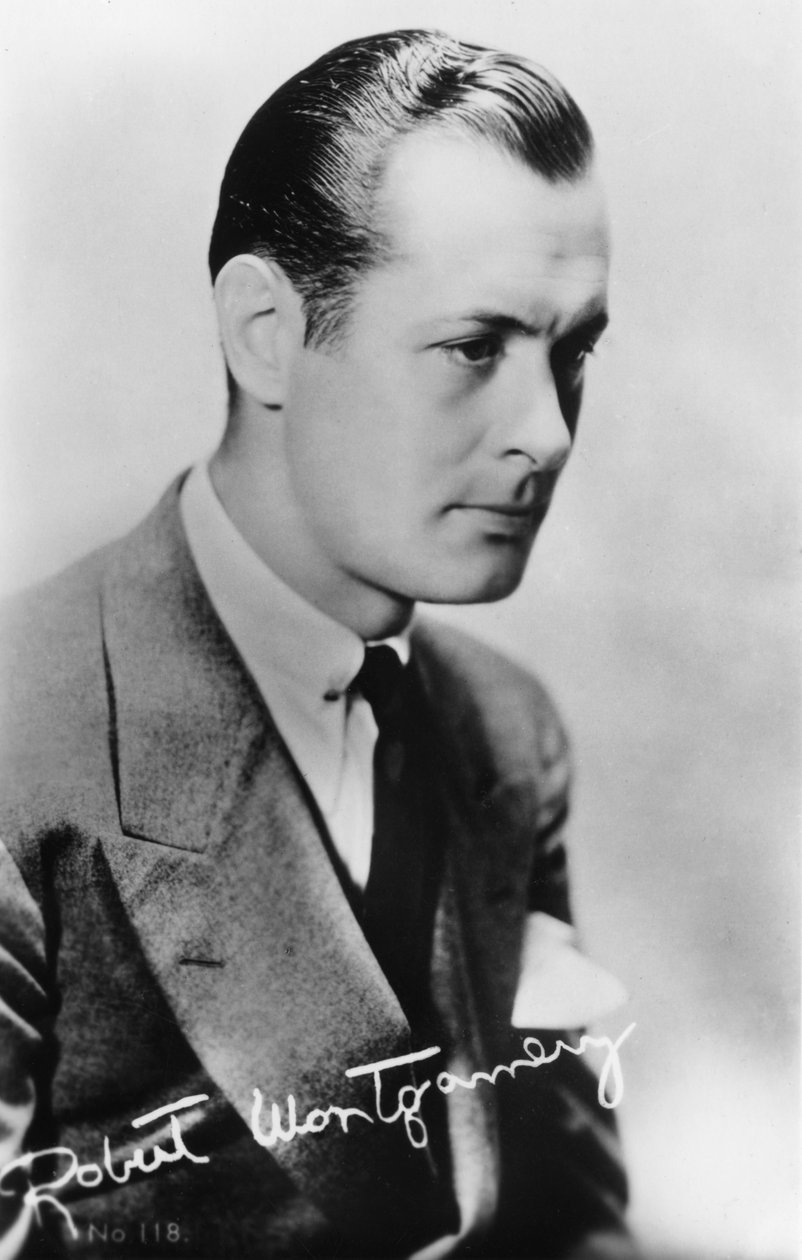 Robert Montgomery 1904-1981, amerykański aktor i reżyser, XX wiek autorstwa Unbekannt