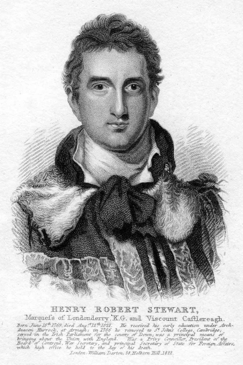 Robert Stewart, 1. markiz Londonderry, 1822 autorstwa Unbekannt
