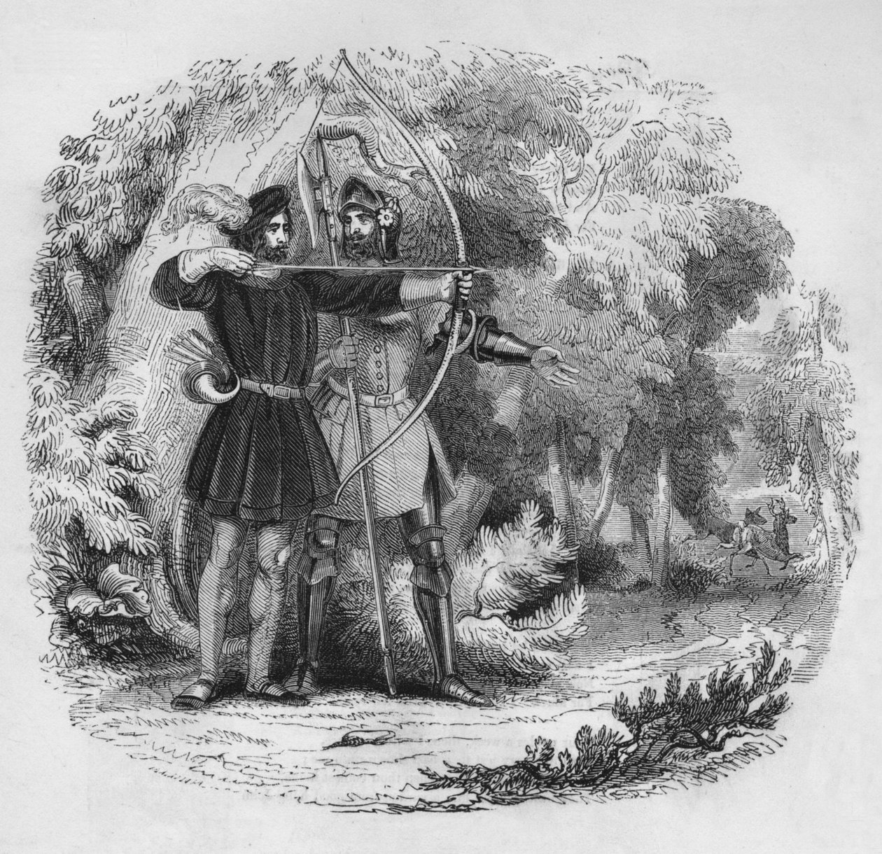 Robin Hood i Mały John, 1845 autorstwa Unbekannt